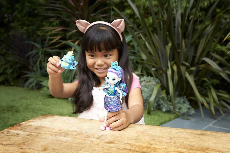 Mini-poupée Enchantimals Patter Paon et son Ami Flap le Paon - Notre exclusivité