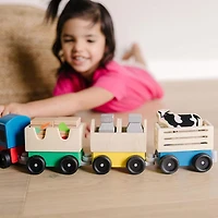 Melissa and Doug - Wooden Farm Train Set