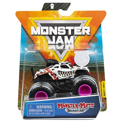 Monster Jam, Monster truck Monster Mutt Dalmatian, véhicule en métal moulé, série Danger Divas