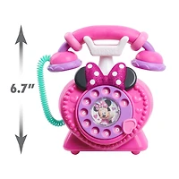 Téléphone Rotatif Appelle-Moi de Minnie Mouse de Disney Junior avec Sons et Lumières, Téléphone pour Permettre aux Enfants de Jouer en Faisant Semblant
