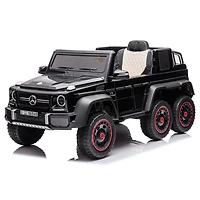 Kidsvip 12V Mercedes 6X6 W/ Rc- Black - Édition anglaise