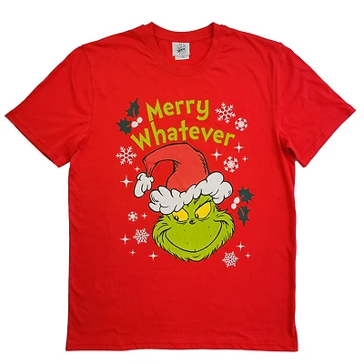 Adult Grinch Short Sleeve Tee - Red