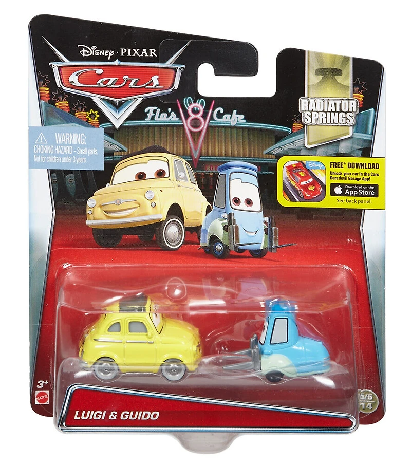 Disney/Pixar Les Bagnoles - Véhicules Luigi et Guido. - Édition anglaise