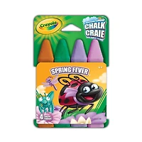 Crayola - Craies pour trottoir - Spring Fever - 4 couleurs - Les couleurs varient