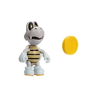 Figurine Super Mario 4 pouces - Dry Bones avec Pièce de monnaie 