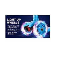 Trottinette Rugged Racer Mini Deluxe à 3 roues - Bleu clair - Édition anglaise