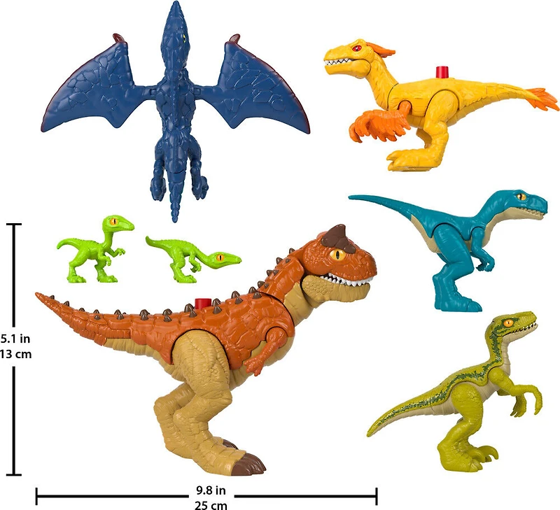 Imaginext  Jurassic World  Coffret Dinosaures, 7figurines