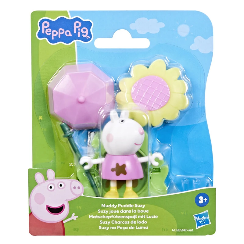 Peppa Pig Suzy joue dans la boue, figurine Suzy