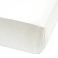 Perlimpinpin-Drap contour en coton-Blanc