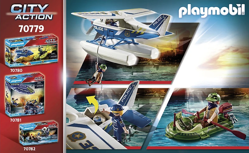 Hydravion de police et bandit