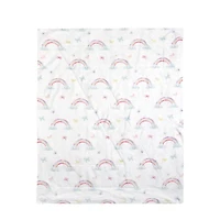 Ensemble 2 Pièces de Literie pour Jeunes Enfants, avec Taie d'Oreiller et Couette, Arc-en-ciel