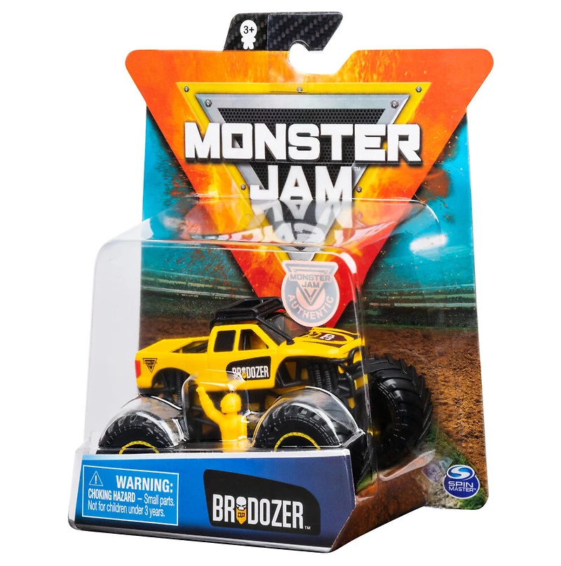 Monster Jam, Official Brodozer Monster Truck, Die-Cast Vehicle, Arena Favorites Series, 1:64 Scale
