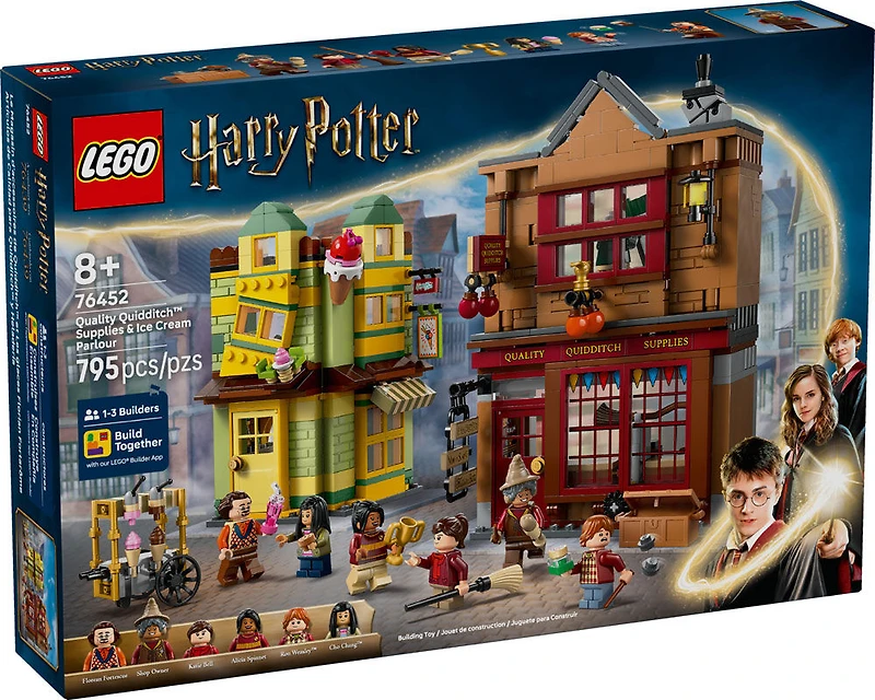 LEGO Harry Potter Quality Quidditch Supplies & Ice Cream Parlour - Kids Toy for Ages 8+ - 76452