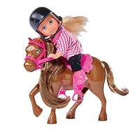 Poney d'Evi Love - 1 par commande, la couleur peut varier (Chacun vendu séparément, sélectionné au hasard)