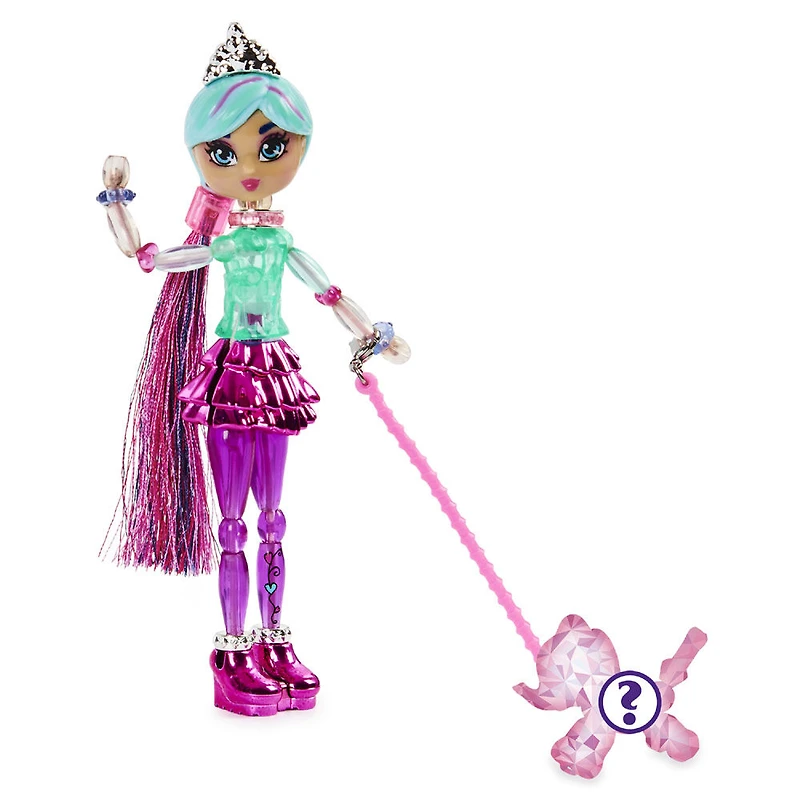 Twisty Girlz, Poupée à transformer en bracelet à collectionner Princessa Tessa avec Twisty Petz mystère