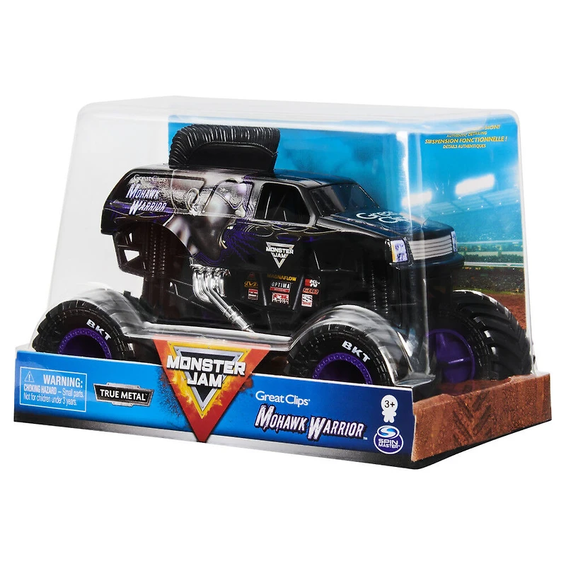 Monster Jam, Monster truck Mohawk Warrior officiel, véhicule en métal moul