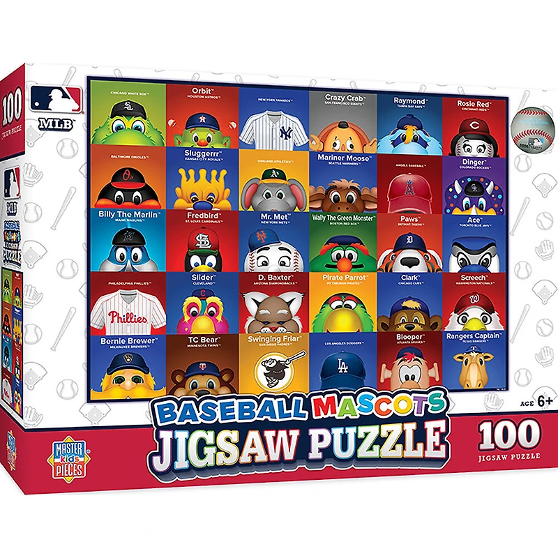 Masterpieces Puzzle Company MLB Mascots casse-tête de 100 pièces - Édition anglaise
