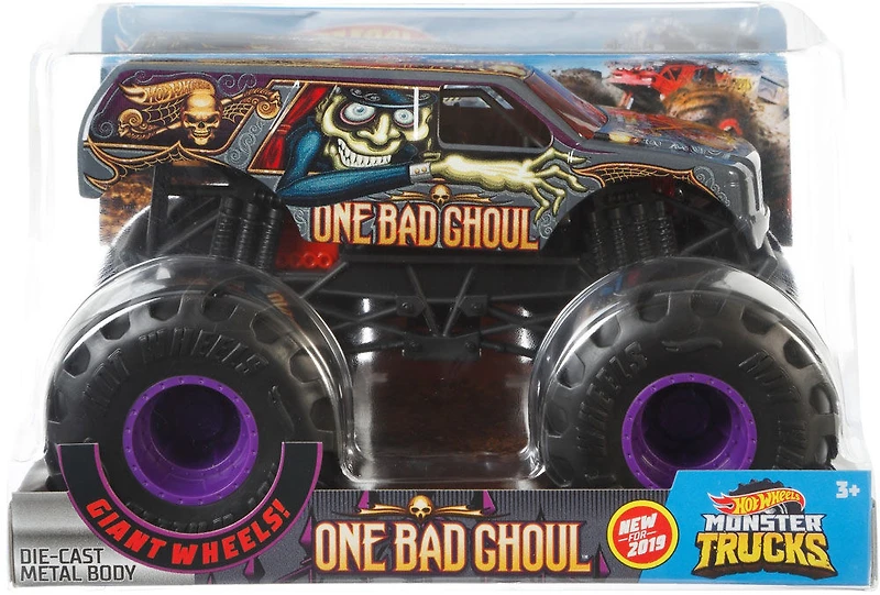 Hot Wheels Monster Trucks 1:24 One Bad Ghoul Vehicle