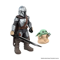 Star Wars Mission Fleet Mando's N-1 Starfighter, Grogu et Mandalorien, jouets Star Wars