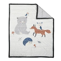 Baby's First by Nemcor 8 Piece Nursery Crib Bedding Set, Forest Adventures