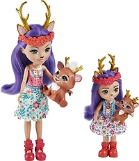 Enchantimals-Soeurs Danessa et Danetta Biche et 2 figurines animales - Notre exclusivité