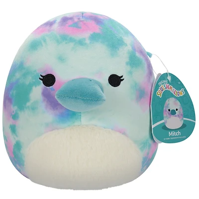 Squishmallows 7.5" - Mitch l'ornithorynque aquarelle avec ventre blanc
