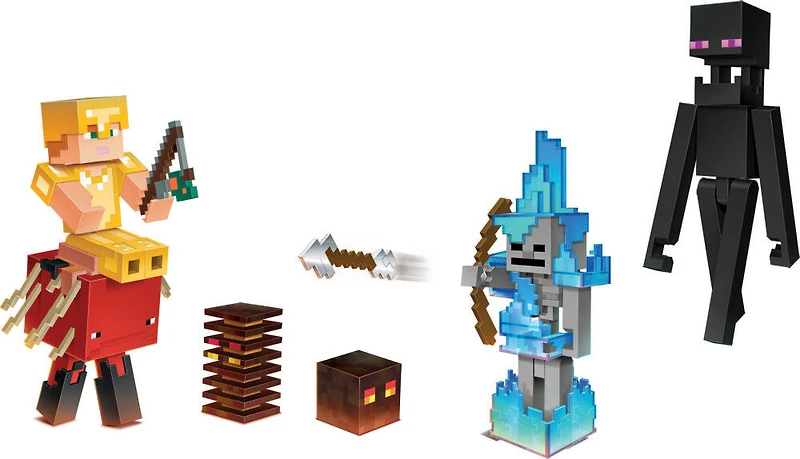 Minecraft -Coffret -Figurines et acc. -Aventure dans la Vallée des Âmes