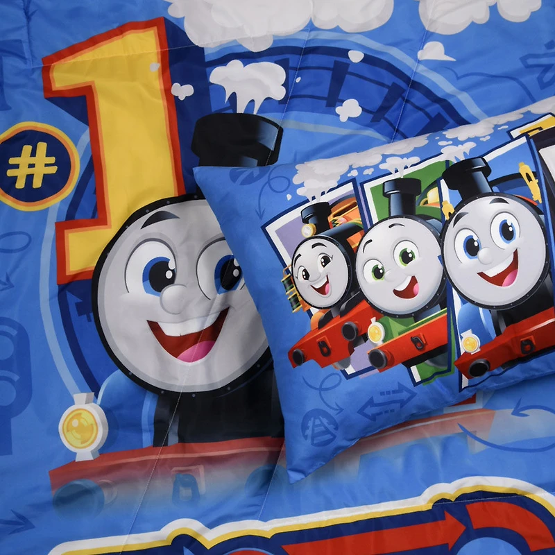 Thomas and Friends 2-Piece Toddler Bedding Set including Comforter and Pillowcase