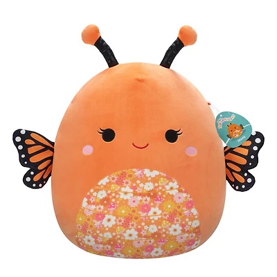 Squishmallows de 40,6 cm - Mony le papillon monarque orange