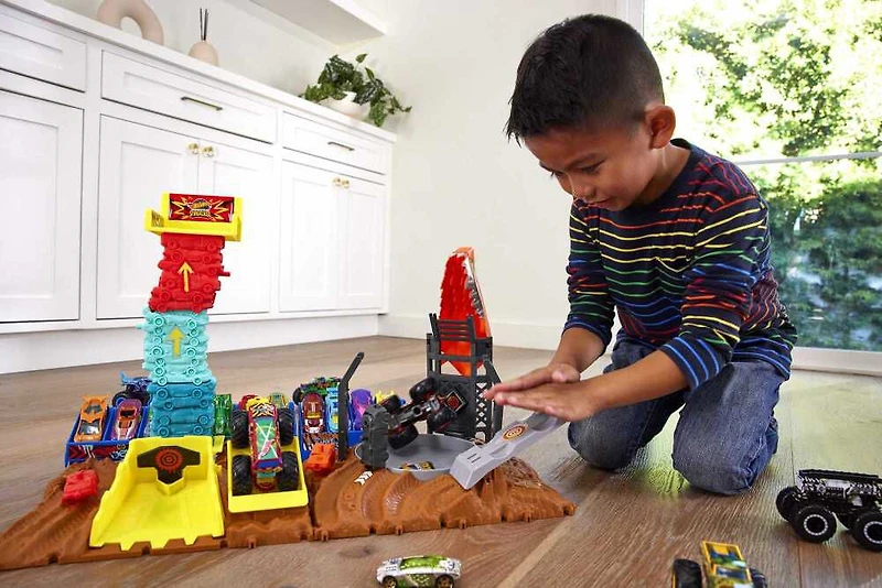 Hot Wheels Monster Trucks Coffret Compétition de Dérapages