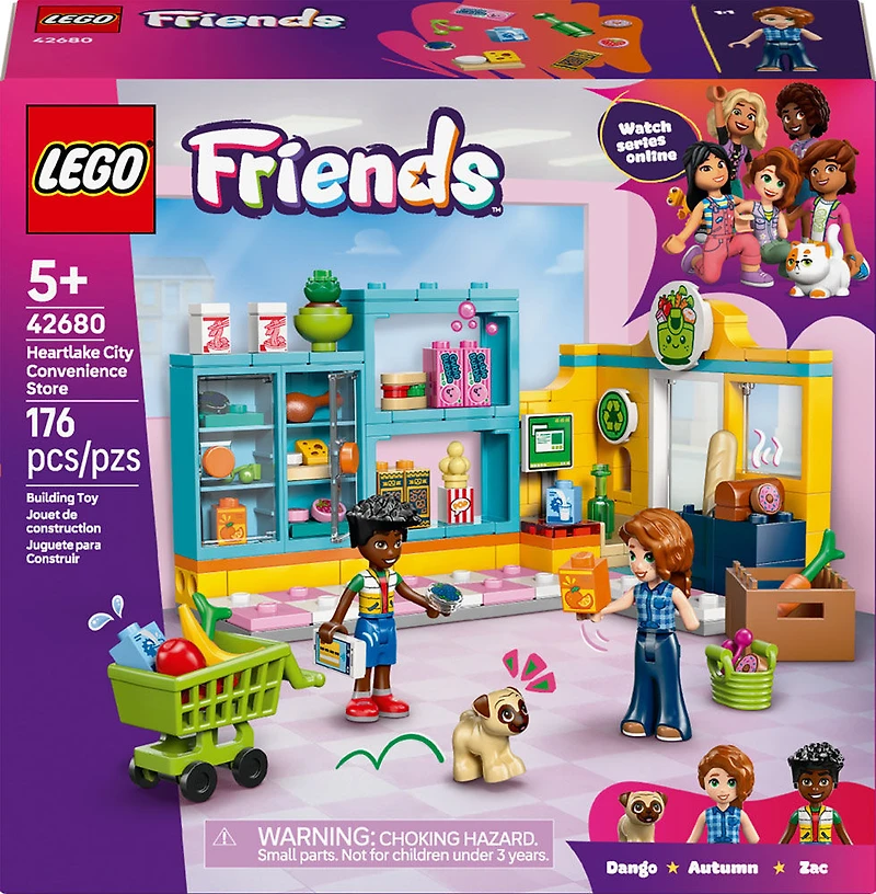 LEGO Friends Le Dépanneur de Heartlake City - 2 Minipoupées, un Chien et des Accessoires - 42680