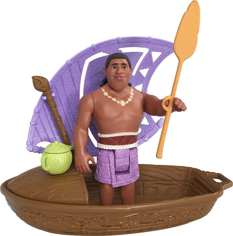 Disney Moana 2 Wayfinder Wonders with Surprise Small Doll, Canoe & Accessory (Styles May Vary)