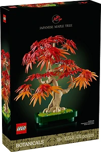 LEGO Botanicals Le Bonsaï d'Érable Rouge Japonais, Décoration d'Arbre, Ensemble de Construction pour Adultes 10348