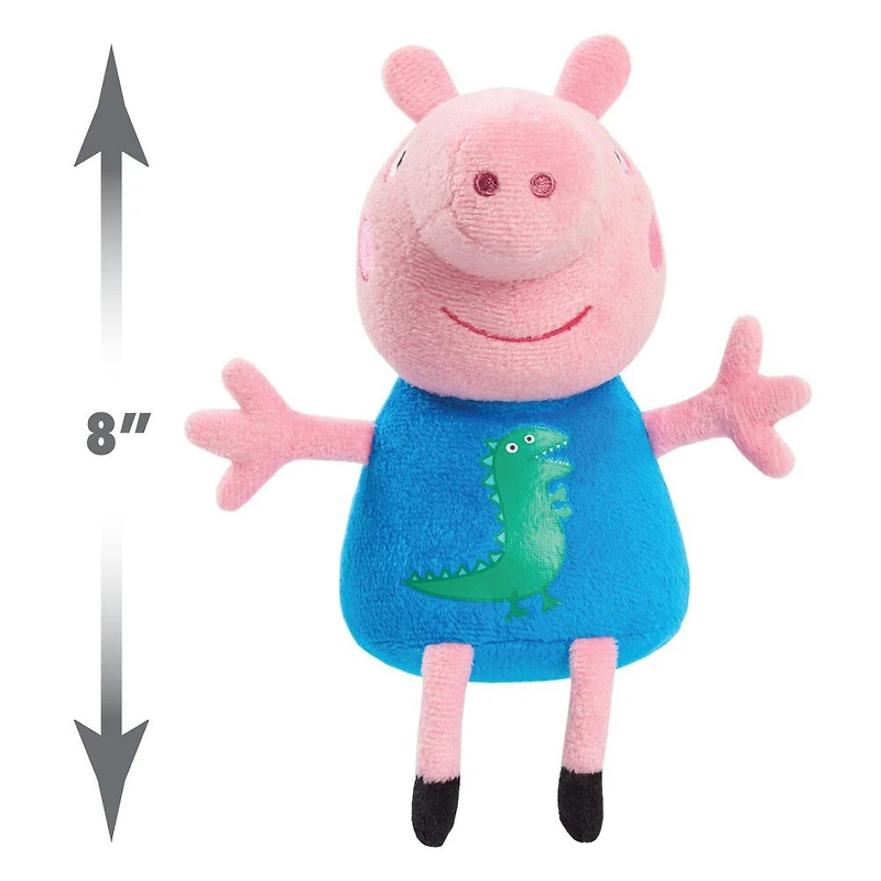 Peluche à Grains Peppa Pig de 20 cm (8 pouces) George Pig, Petit Animal en Peluche Très Doux A Câliner