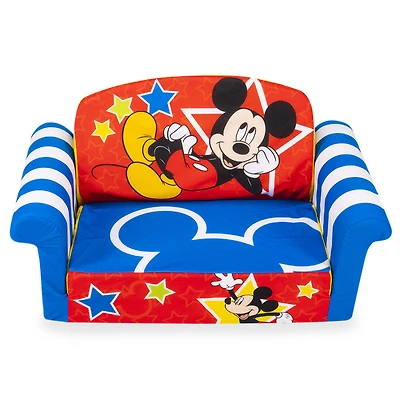 Mobilier Marshmallow - Canapé dépliable en mousse 2-en-1 pour enfants, Disney Mickey Mouse, par Spin Master