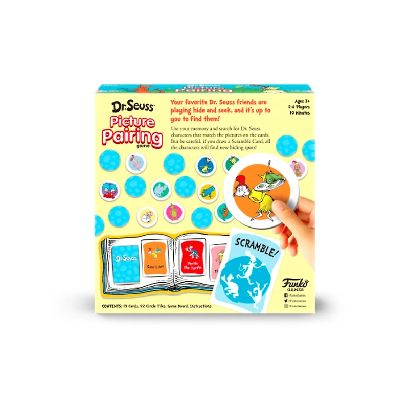Jeu De Plateau Picture Pairing - Dr. Seuss - Édition anglaise