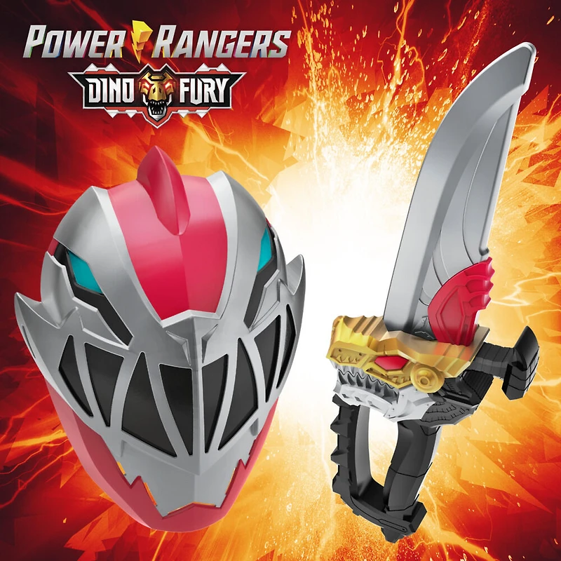 Power Rangers Dino Fury Red Ranger Kids Role Play Toy - R Exclusive