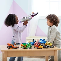 PAW Patrol: The Mighty Movie, Transforming Rescue Jet with Skye Mighty Pups Action Figure, Lights and Sounds