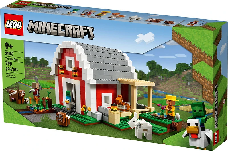 LEGO Minecraft La grange rouge 21187 Ensemble de construction (799 pièces)