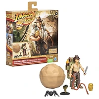 Indiana Jones Worlds of Adventure, Indiana Jones avec sac à dos d'aventure, figurine de 6 cm, jouets Indiana Jones