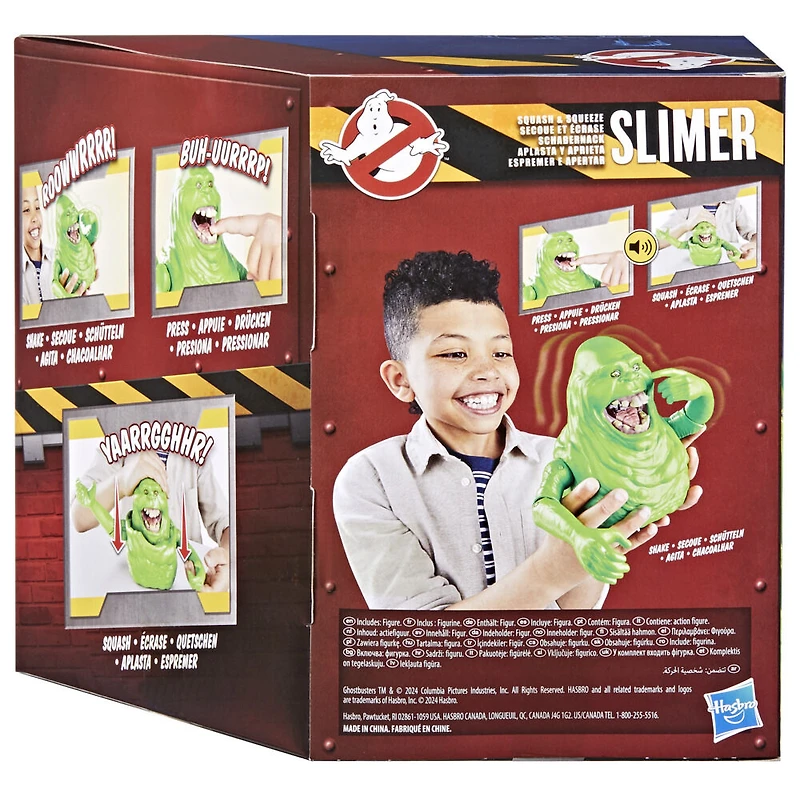 Ghostbusters, figurine animatronique Slimer Secoue et Écrase avec plus de 40 effets sonores, enfants à partir de 4 ans