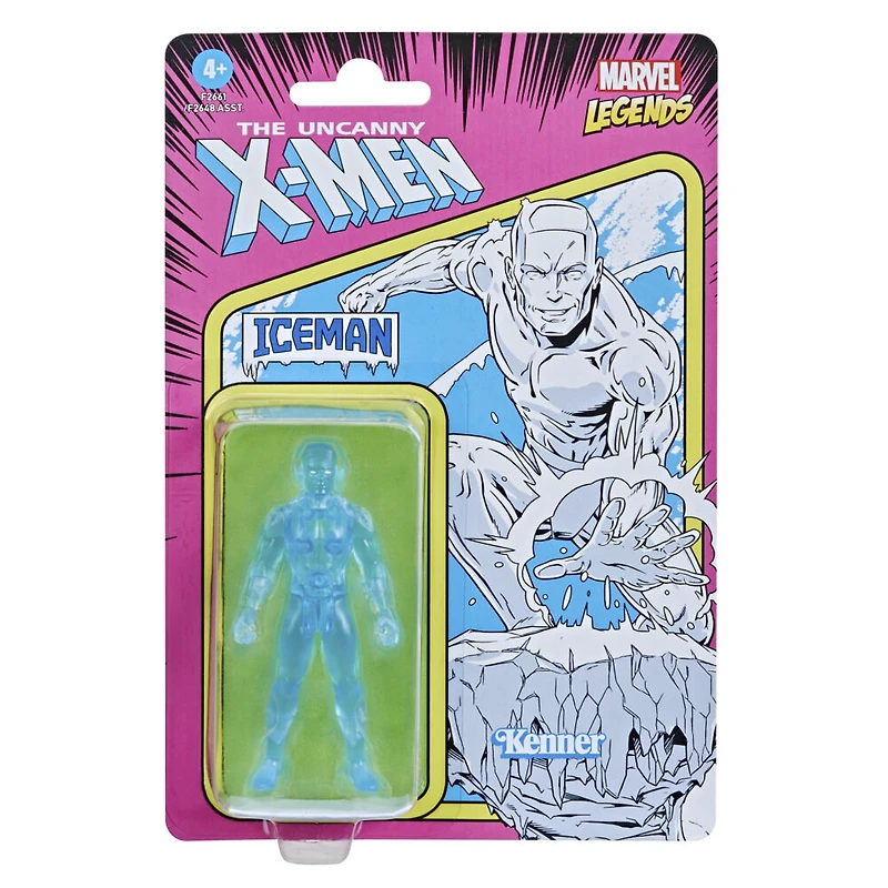 Marvel Legends, figurine de collection retro Iceman de 9,5 cm