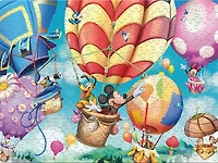 Disney - Mickey's Air Balloon - 300 Oversized Piece Jigsaw Puzzle