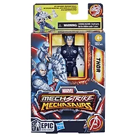 Marvel Mech Strike Mechasaurs, figurine Thor de 10 cm avec arme