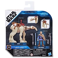 Star Wars Mission Fleet Traversée de Tatooine, figurines articulées de 6 cm Ben Kenobi et Eopie