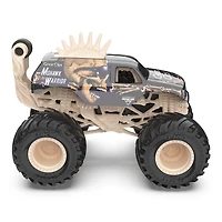Monster Jam, Monster truck Mohawk Warrior officiel, véhicule en métal moulé, série Bone Yard Trucks, échelle 1:64