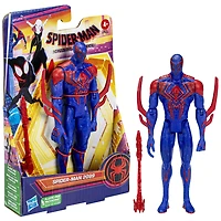 Marvel Spider-Man: Across the Spider-Verse Spider-Man 2099 Toy, 6-Inch-Scale Action Figure with Laser Blast Accessory, Toys for Kids Ages 4 and Up