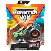 Monster Jam, Monster truck Kraken officiel, véhicule en métal moulé, série Arena Favorites, échelle 1:64