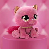 GUND P.Lushes Designer Fashion Pets, Madame Purrnel, chatte en peluche de luxe douce et élégante, rose et or, 15,2 cm