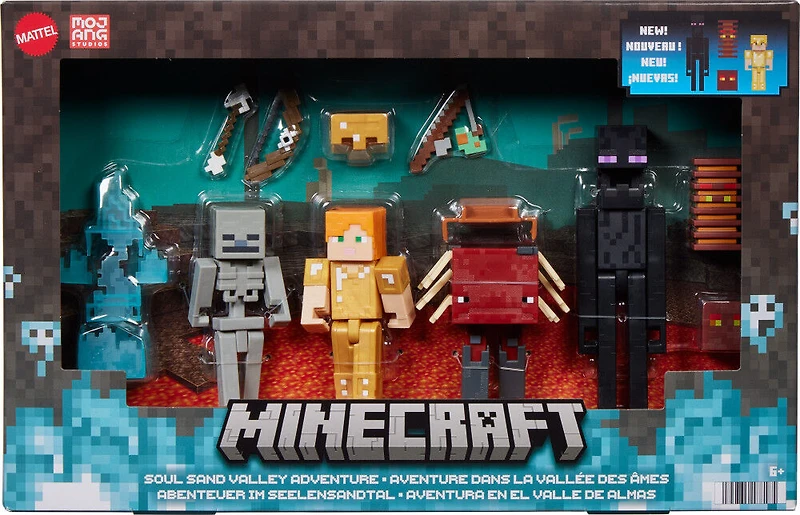 Minecraft -Coffret -Figurines et acc. -Aventure dans la Vallée des Âmes